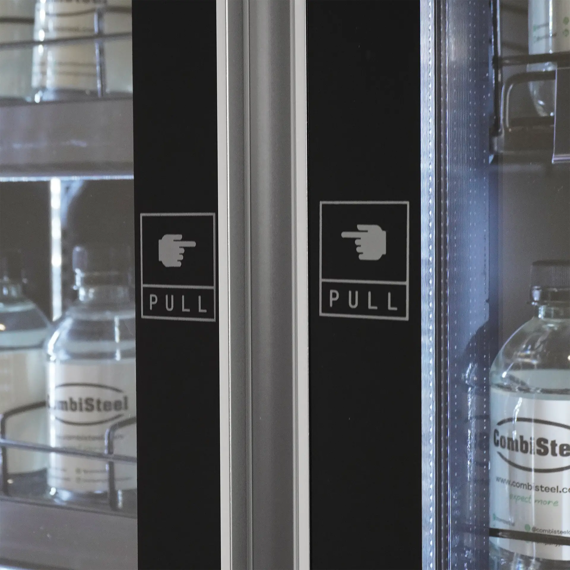 REFRIGERATOR 2 GLASS DOORS BLACK - Image 8