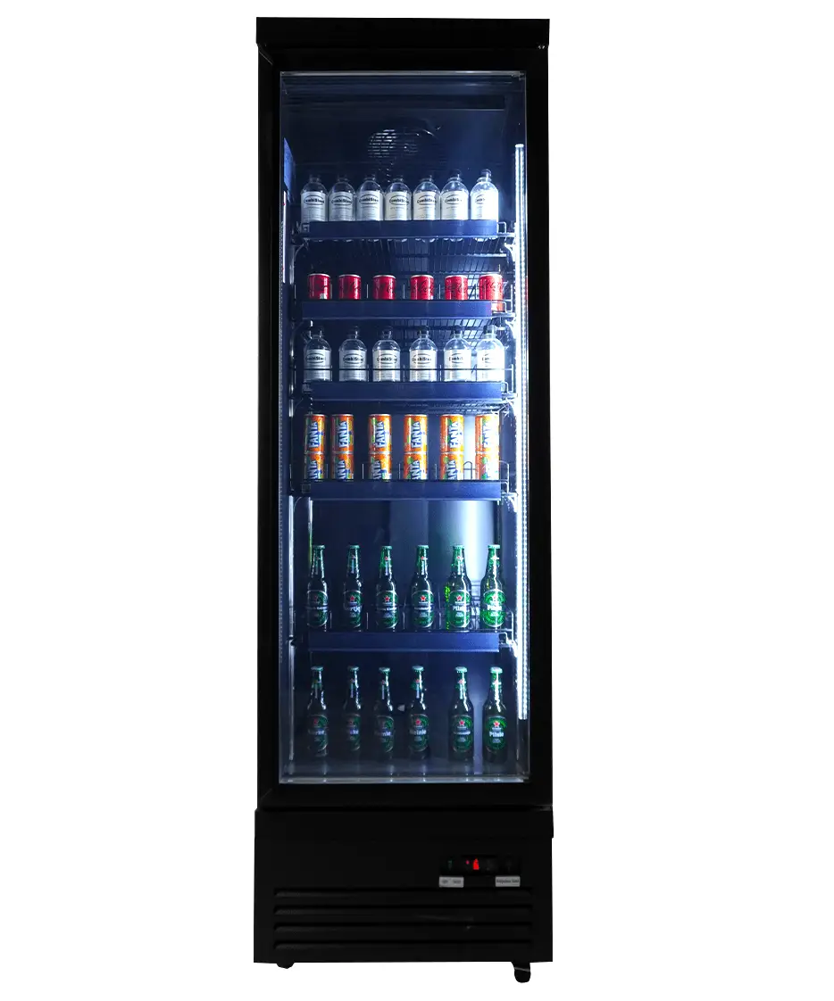 REFRIGERATOR 1 GLASS DOOR BLACK CEB-500R BL - Image 2