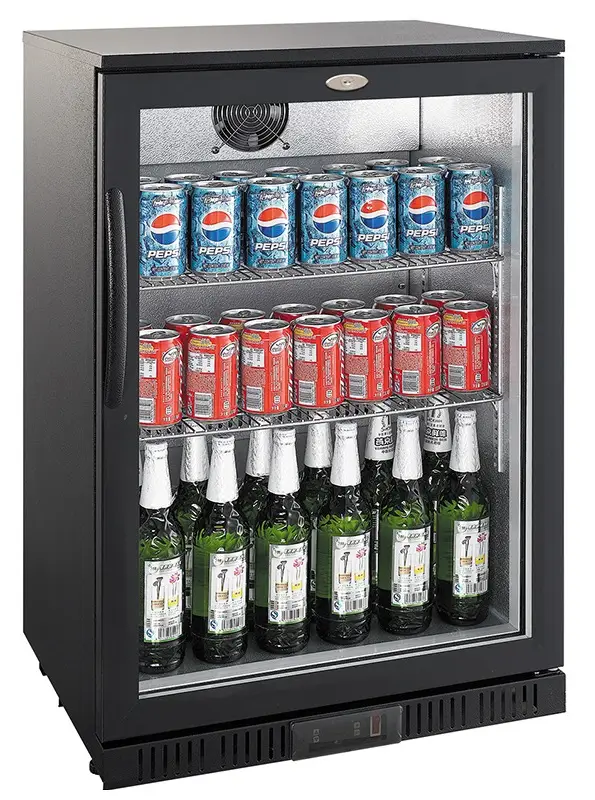 BACKBAR COOLER BLACK 1 DOOR