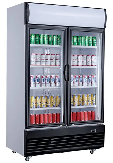 REFRIGERATOR 2 GLASS DOORS 800L