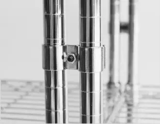 SET OF 2 POLE CLAMPS CHROME FOR 7530.0005-0010-0015-0020 - Image 2