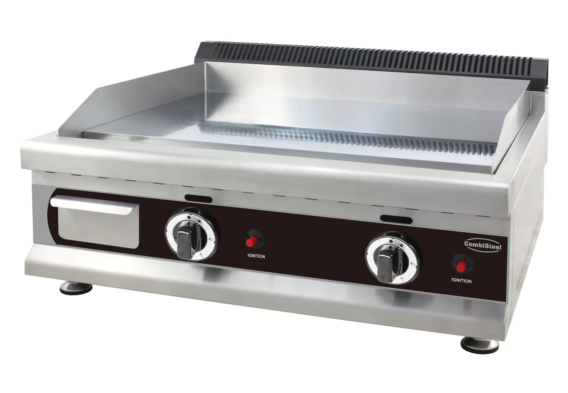 GAS FRY TOP CHROME 800