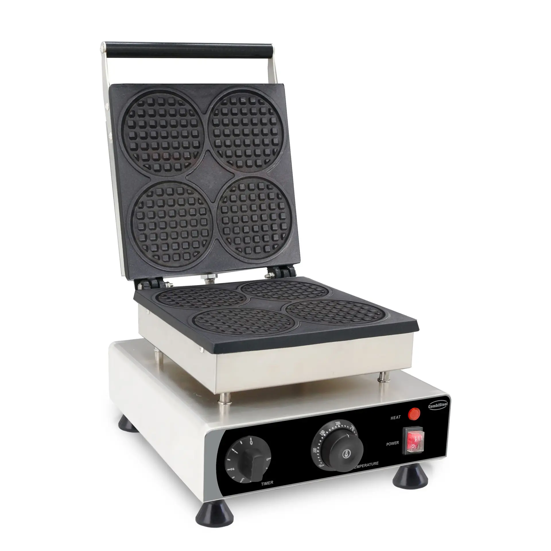 WAFFLE IRON 4PCS ROUND WAFFLES - Image 2