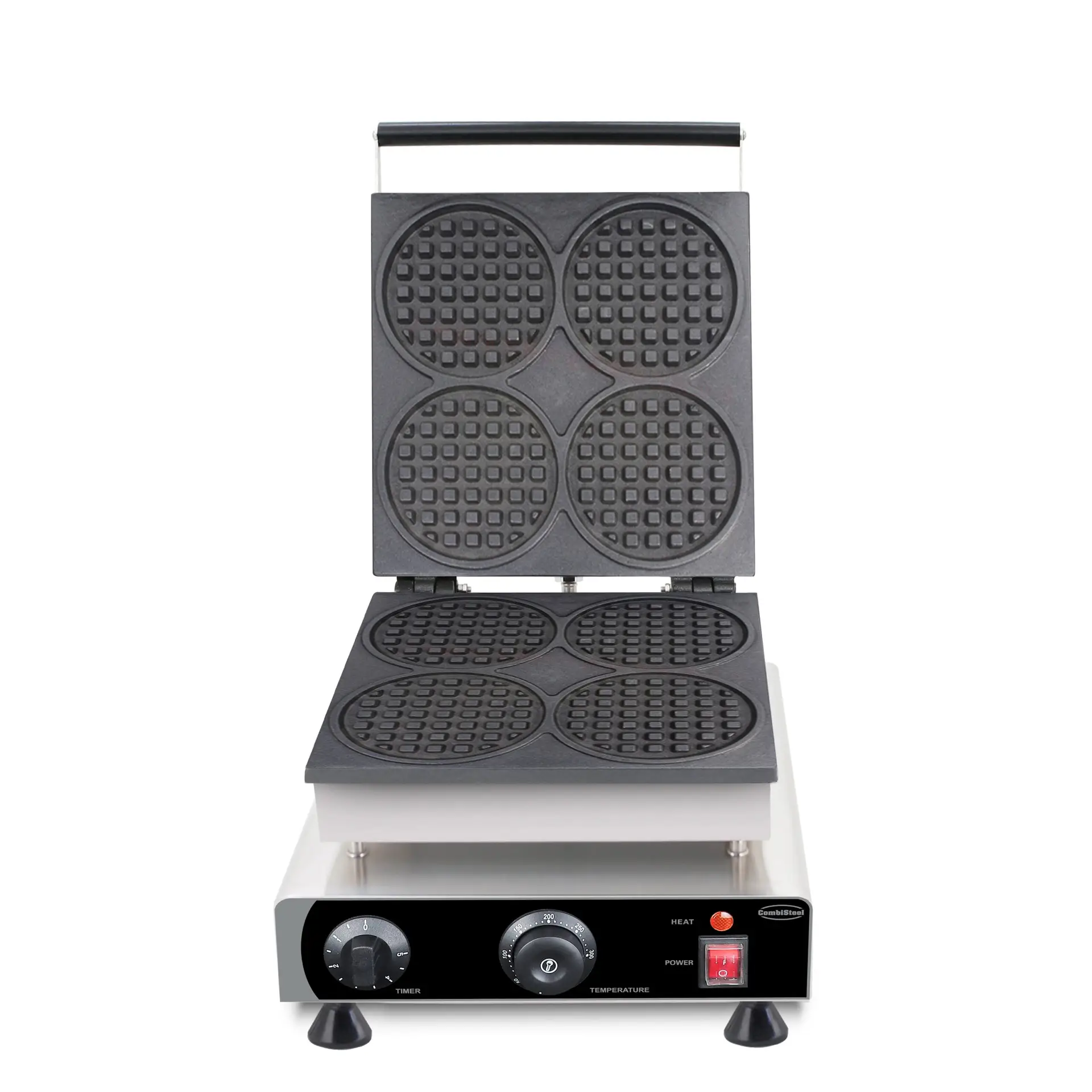 WAFFLE IRON 4PCS ROUND WAFFLES - Image 3