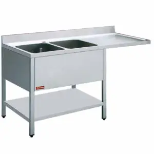 Diamond L1821VD Sink 2 Tanks And 1 Drain Surface