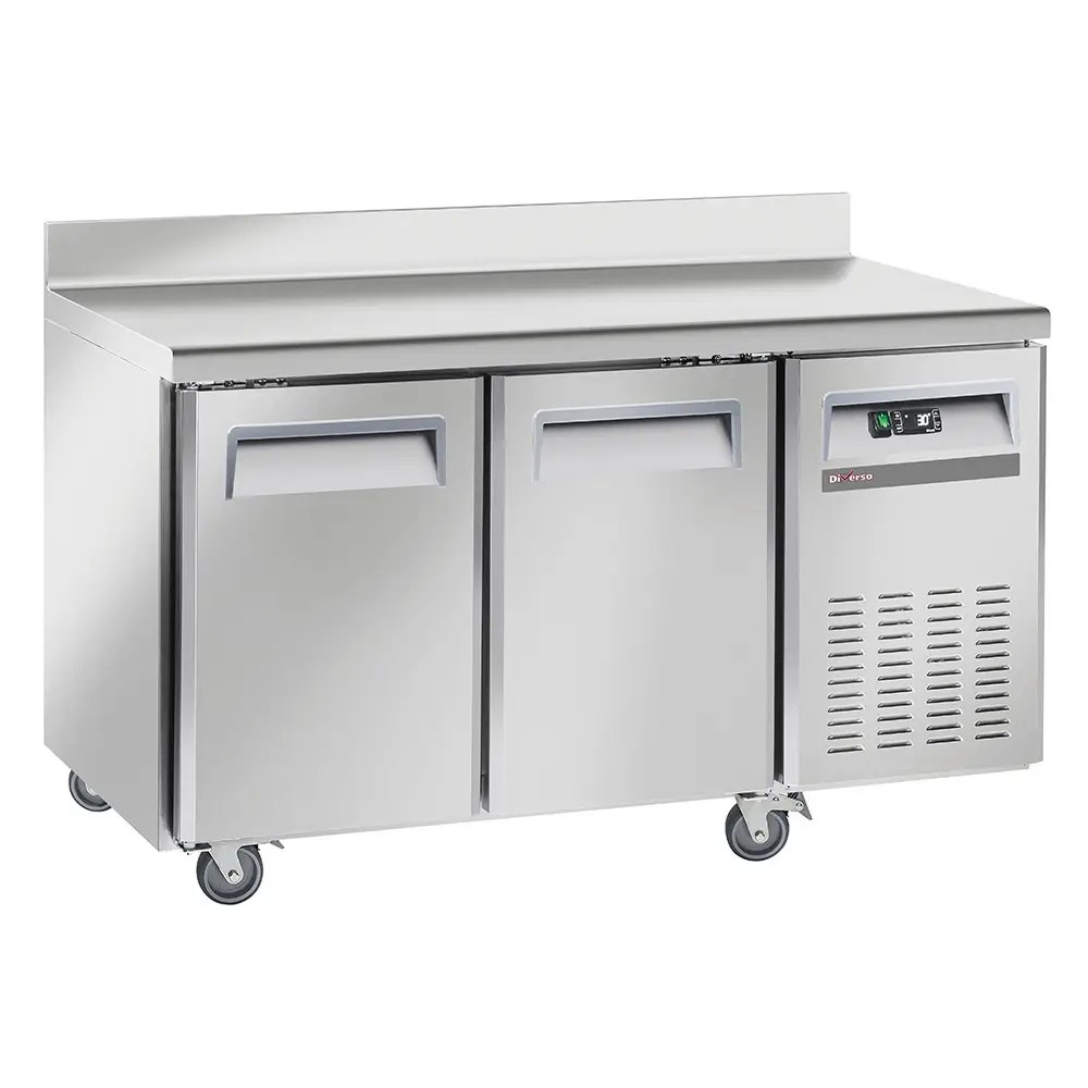 Diverso WR-GTN2-2ND Cooling table, ventilated, 2 doors GN1/1, with backsplash