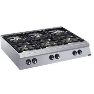 Diamond G22/6B12TPW-N 6 Burner Countertop Gas Range High Power Cooker