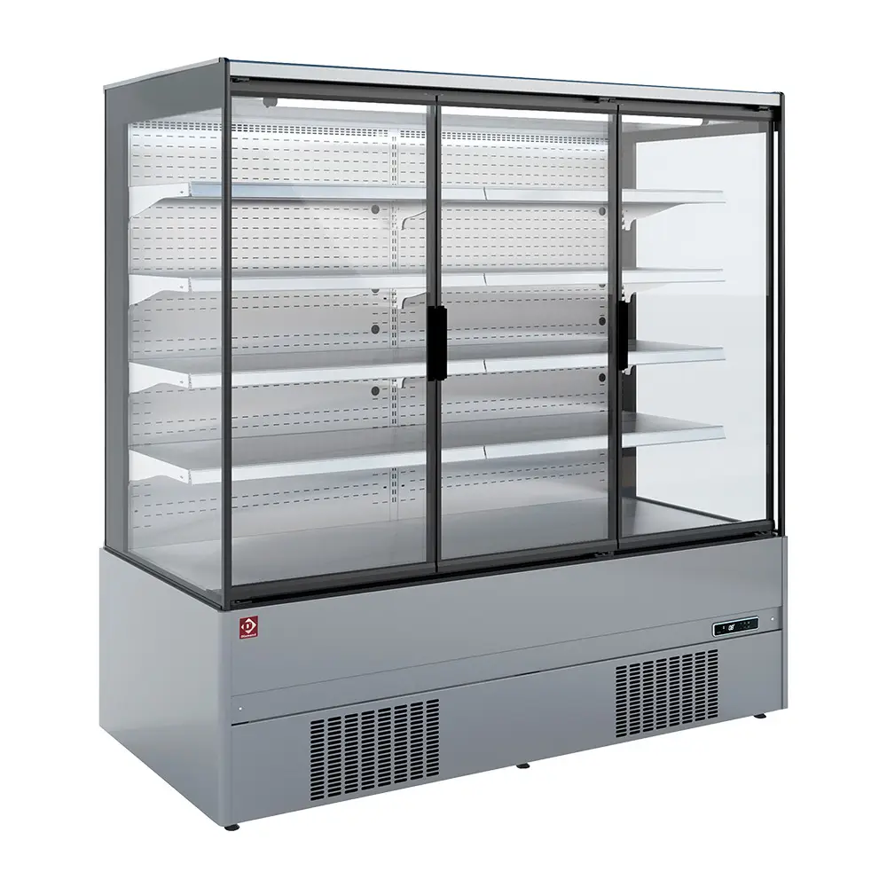 Diamond QML25-HX Stainless Steel Refrigerated Self Service Display w/ Swinging Doors