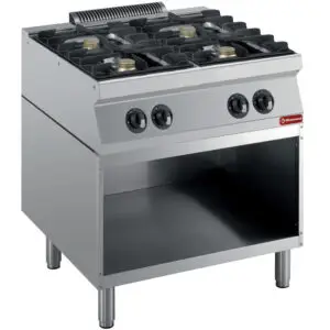 Diamond G17/4BA8-R 4 Stove Freestanding Gas Range Cooker on Neutral Open Cupboard