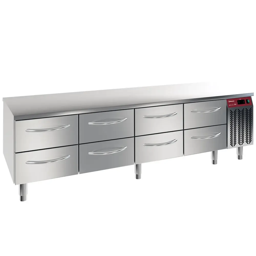 Diamond N77/R420G-9F Refrigerated Base, 8X 1/2 Drawers Gn1/1-H 100 Mm