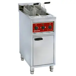 Diamond FSM-2V6E/N Floor Standing Double Basket 2 x 10 Litre Electric Fryer, 12kW