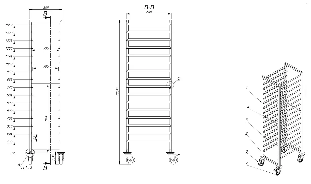 CLEARING TROLLEYS 1/1GN 16X - Image 2