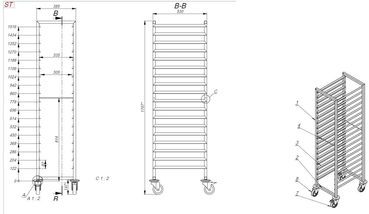 CLEARING TROLLEYS 1/1GN 18X - Image 2