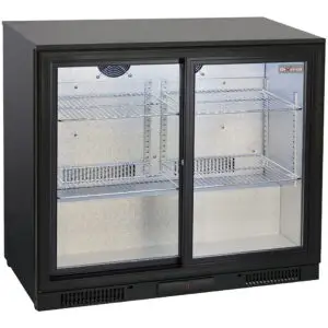 Diverso WR-TAS2-E3 Ventilated bottle cooler, 2 sliding glass doors