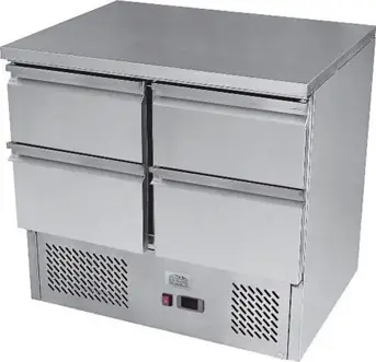 Ice-A-Cool ICE3820GR 2 Door 4 Drawers Undercounter Fridge, 300 Litres