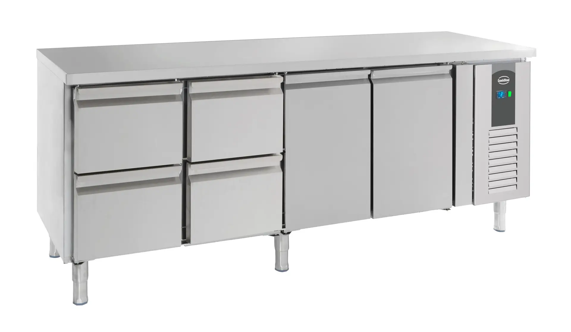 700 REFRIGERATED COUNTER 2 DOORS AND 4 DRAWERS