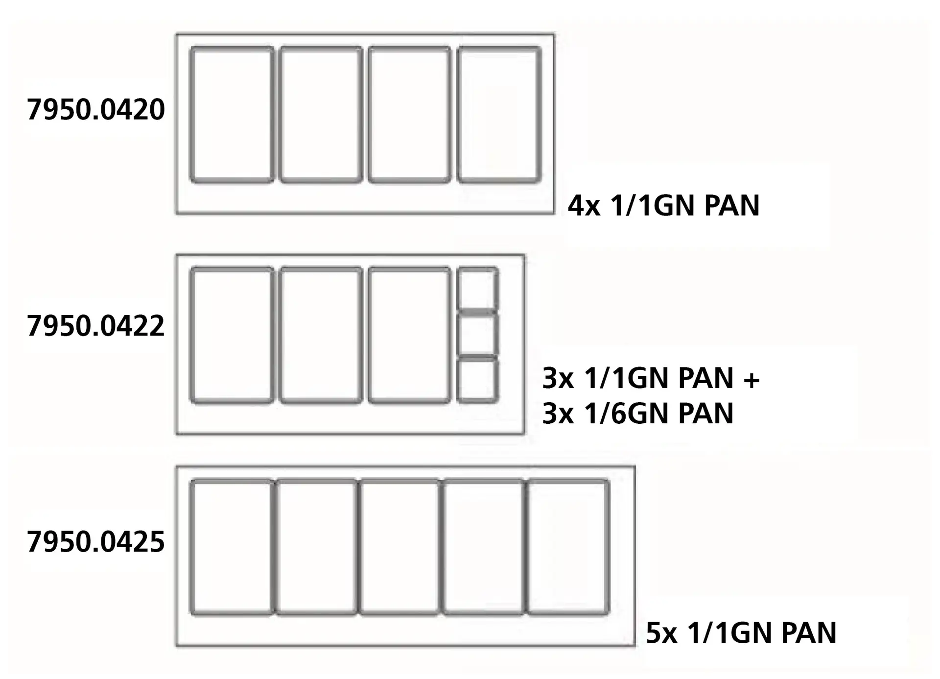 700 REFRIGERATED COUNTER WITH GLASS COVER 2 DOORS 3X 1/1 + 3X 1/6GN CONTAINER - Image 2