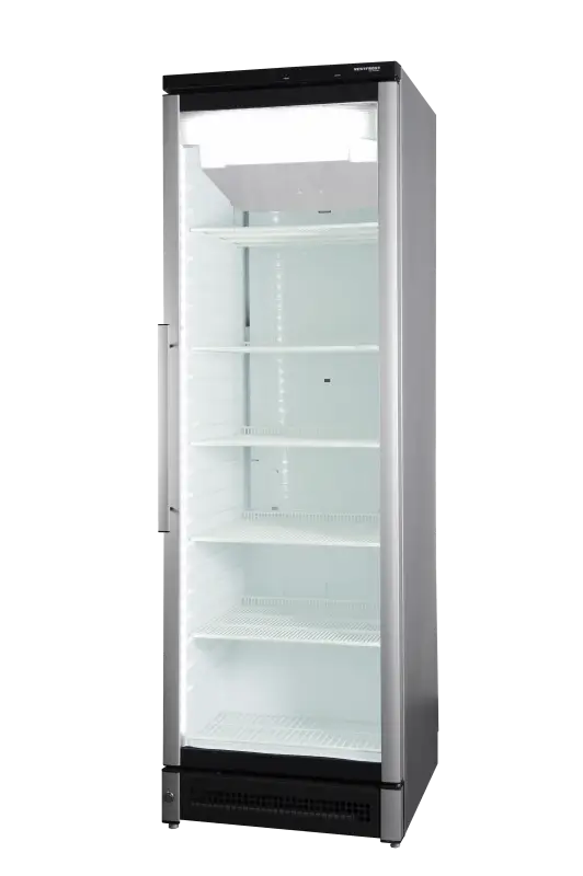 Vestfrost MF180 Glass Single Door Upright Display Freezer, 282 Litres