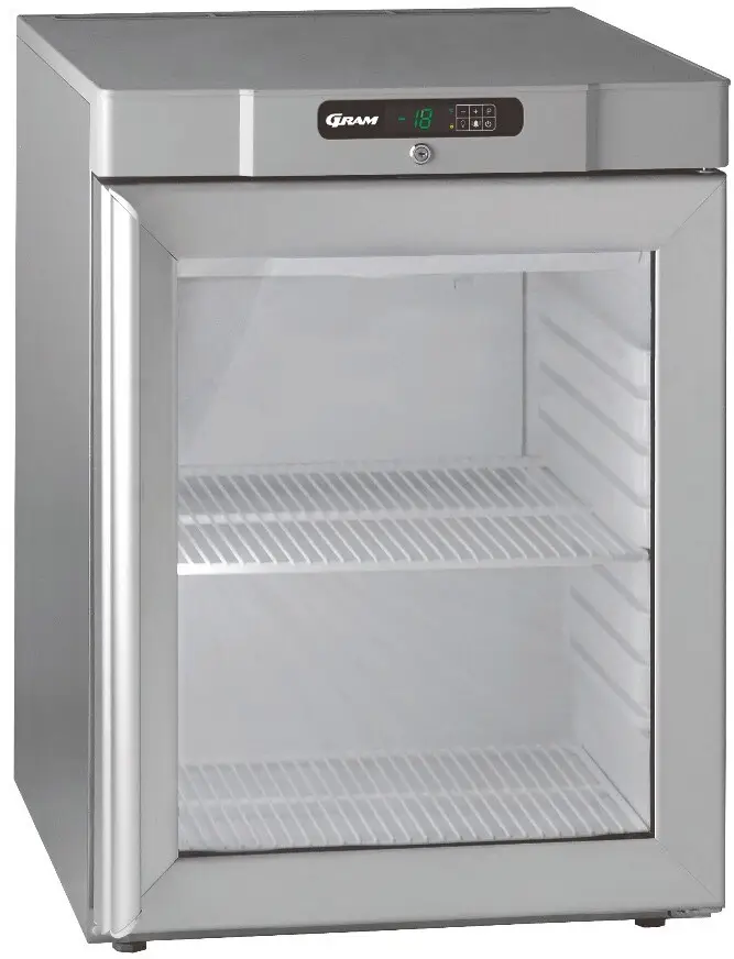 Hoshizaki Gram COMPACT FG 220 RG 2W Glass Single Door Undercounter Freezer, 128 Litres