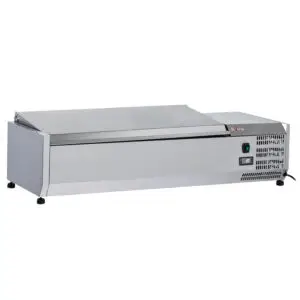 Diverso WR-SY12-C1 Topping shelf 3 x GN 1/3 & 1x GN 1/2 -150 mm, with stainless steel lid