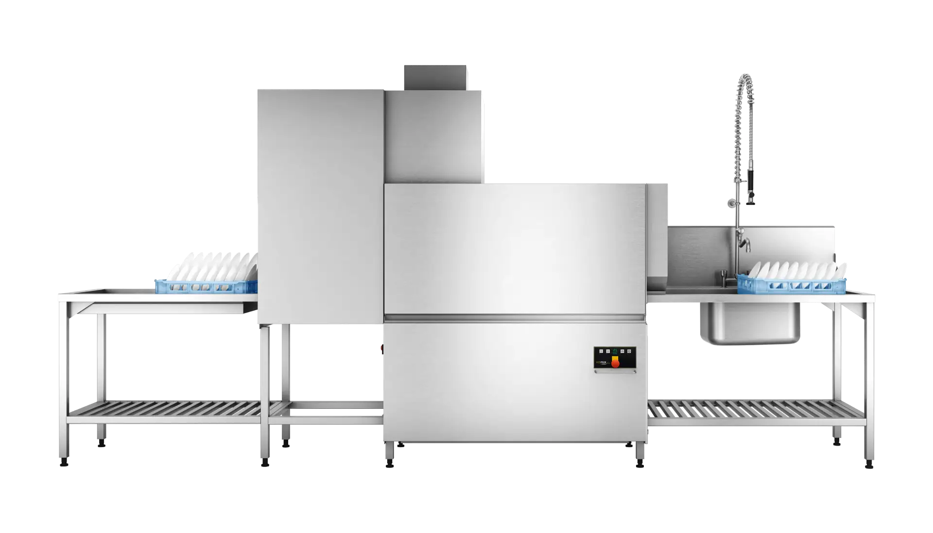 Hobart Plus C815-EA Rack Dishwasher, 18 Plate Capacity