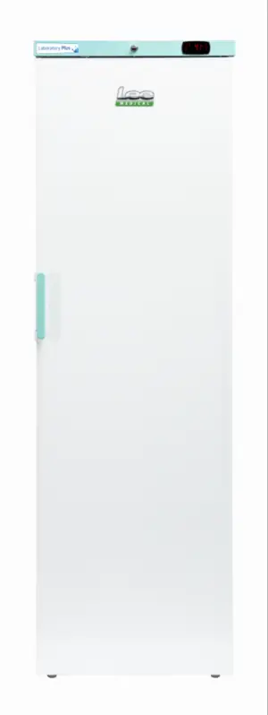 LEC Medical LSFSR400BT-UK-ATEX Laboratory Plus Bluetooth Enabled Upright Solid Single Door Refrigerator, 394 Litres