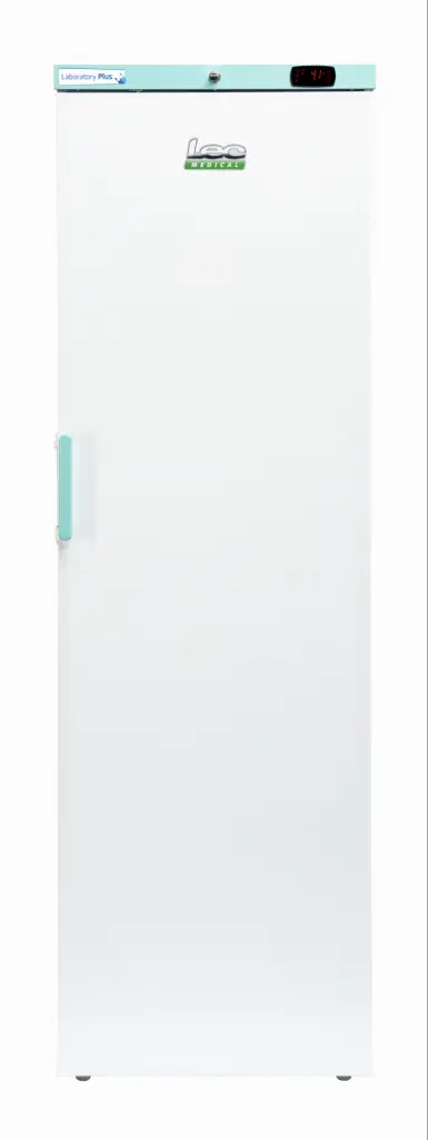 LEC Medical LSFSR400BT-UK-ATEX Laboratory Plus Bluetooth Enabled Upright Solid Single Door Refrigerator, 394 Litres
