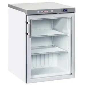 Diverso WR-NG21-LV Static freezer, glass door, 200 liters - White