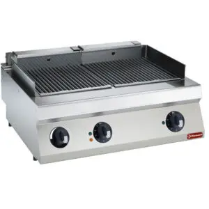 Diamond E17/GPLP2-HP Ribbed Electric Griddle Cooking Plate, 7.5kW