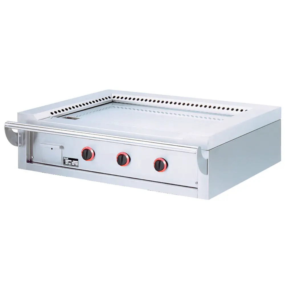 Diamond TPG3-15/T Tabletop 3 Area Gas Teppanyaki Plate