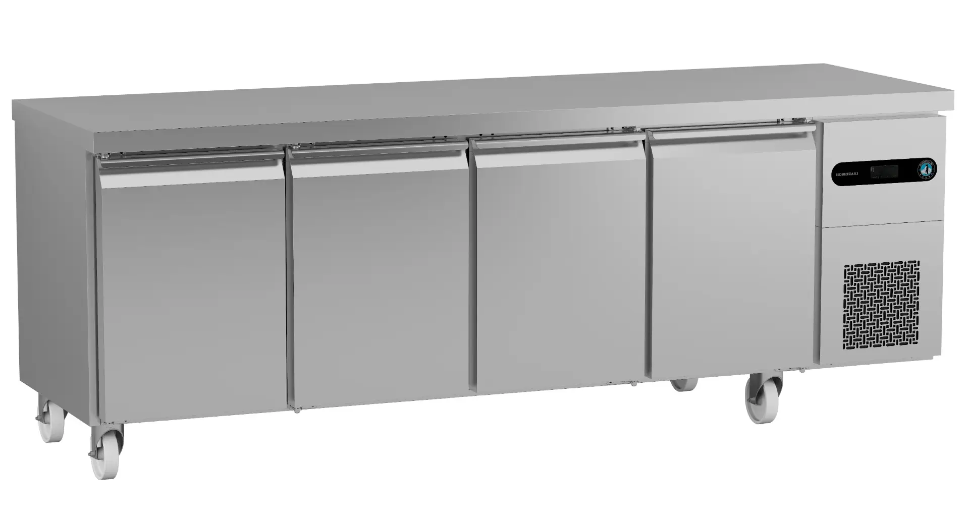 Hoshizaki Gram SCR-225DG-LLRR-RRC-C1 U Stainless Steel 4 Door Preparation Counter, 625 Litres