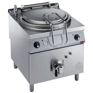 Diamond E22/M150I8-N Electric Indirect Heating Rounded Kettle on Cupboard, 150 Litres