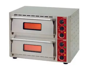 Diamond PIZZA-QUICK/43-2C Electric Twin Deck Pizza Oven, 2 x 1 Pizzas 430mm