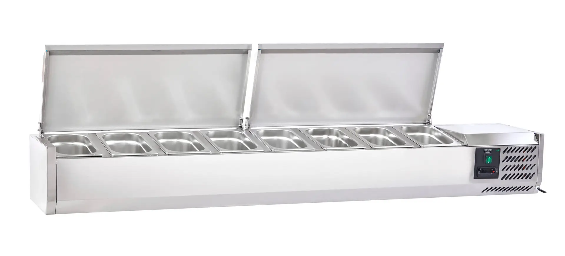 Sterling Pro Cobus SPT1800-330-SS Topping Well with Stainless Steel Lid, 8 x GN1/4 - Image 2