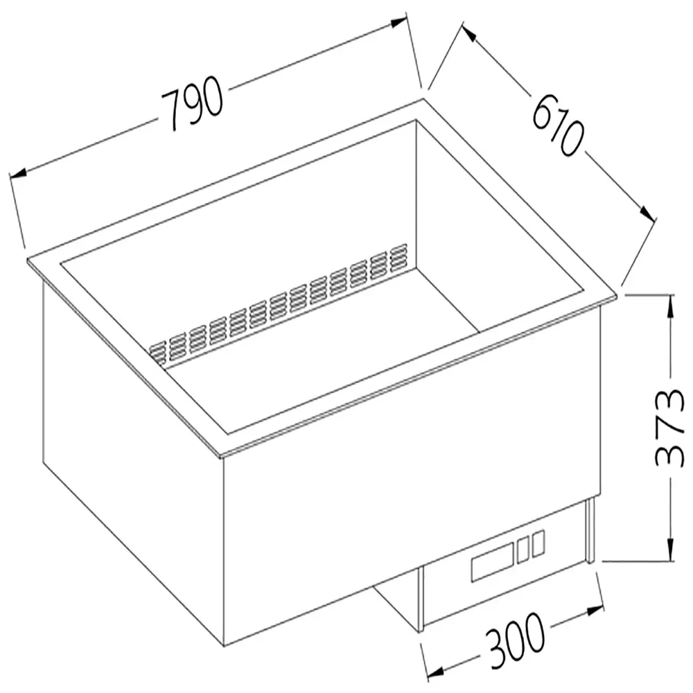 Diamond DI/BX08-PSC Dried up Electric Bain Marie, 2 x 1/1 GN
