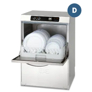 DC SD45D Standard Range 450mm Basket Frontloading Commercial Dishwasher with Drain Pump, 14 Plates