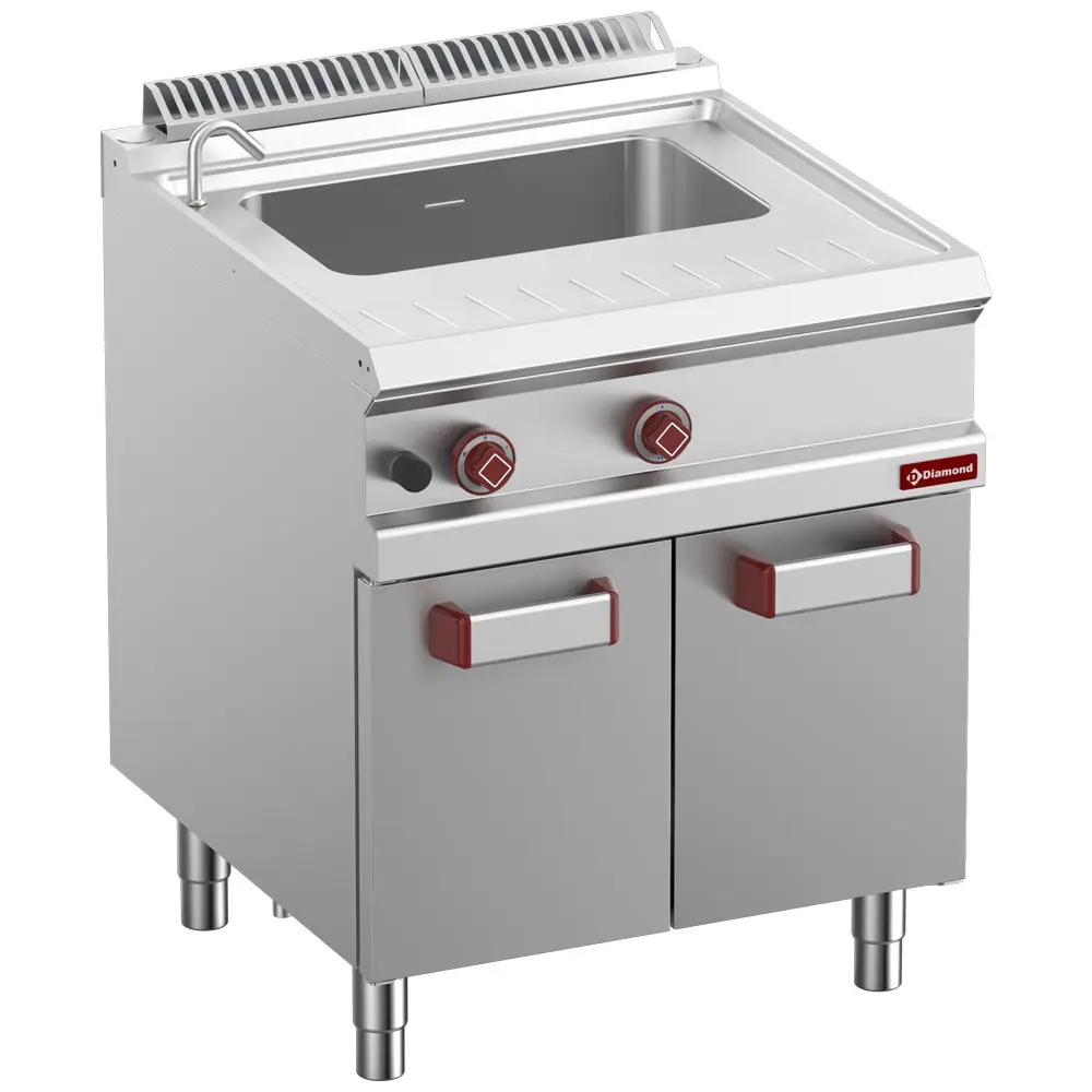 Diamond G7/CPA7-N Freestanding Gas Pasta Cooker on 2 Neutral Closed Cupboards without baskets