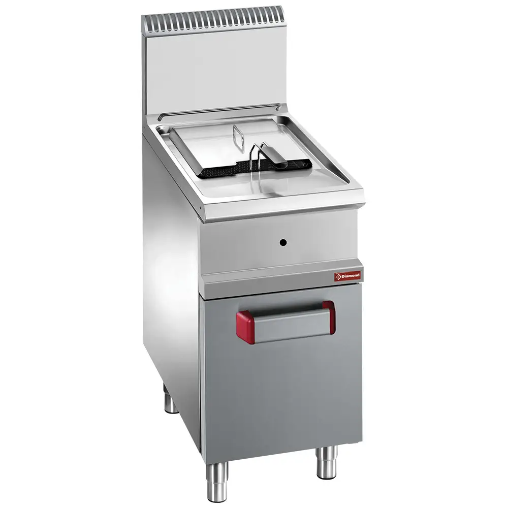 Diamond G7/F14A4 Single Basket Freestanding Gas Fryer on Closed Cupboard