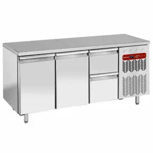 Diamond TG3N/H-R2_1XK1/2-H 2 Door & 2 Drawer Stainless Steel Refrigerated Counter