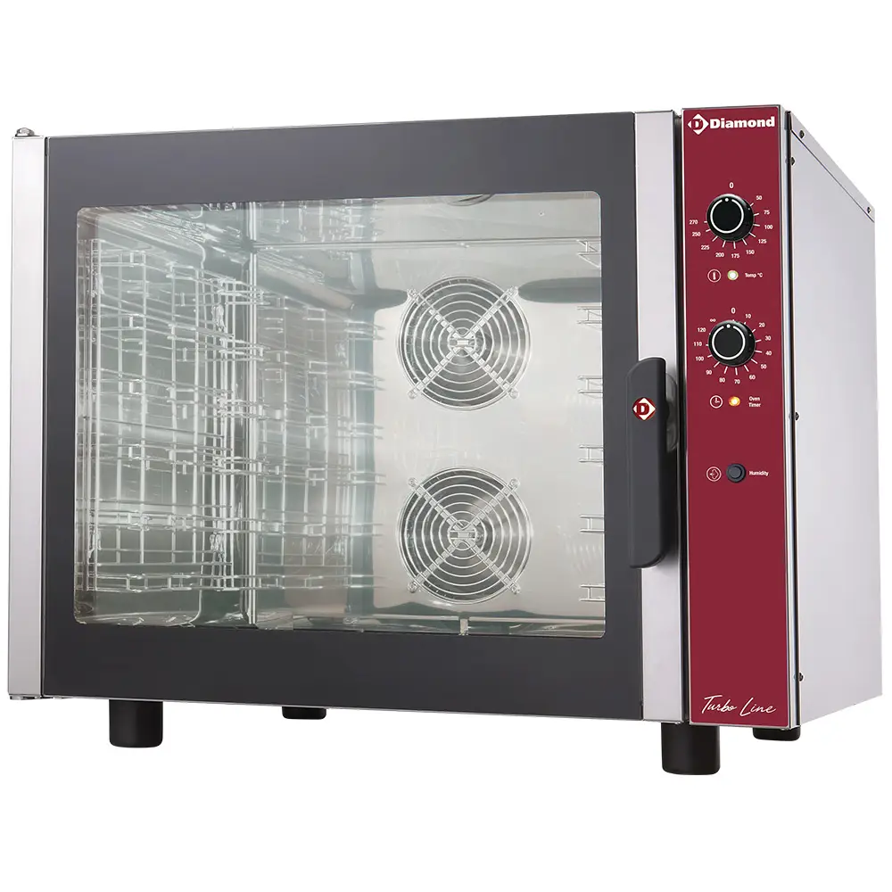 Diamond CGE611-BP Electric Convection Oven with Manual Humidifier, 7.9kW