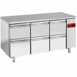 Diamond TS3N/H_3XK1/2-H 6 Drawer Stainless Steel Refrigerated Counter