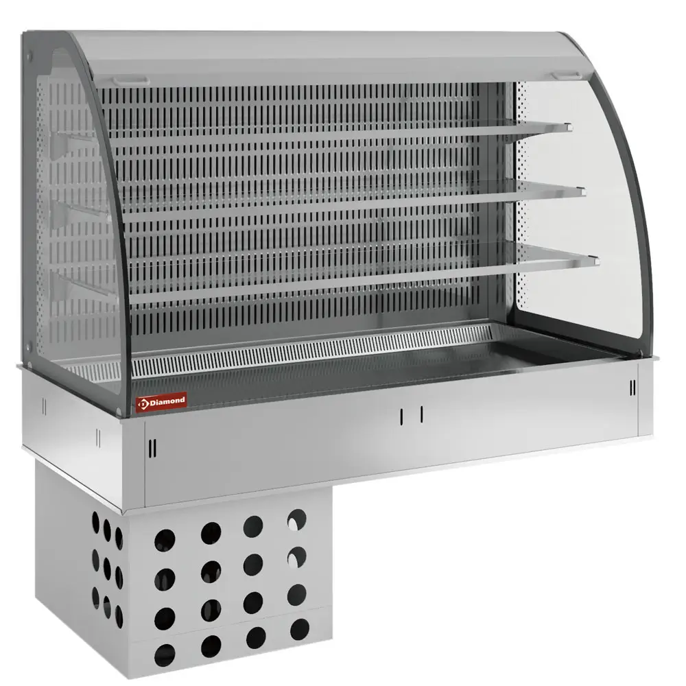 Diamond DPA/BTVA318-S Patisserie Display Counter on Wall with Sink without Hermetic Unit, 1780mm