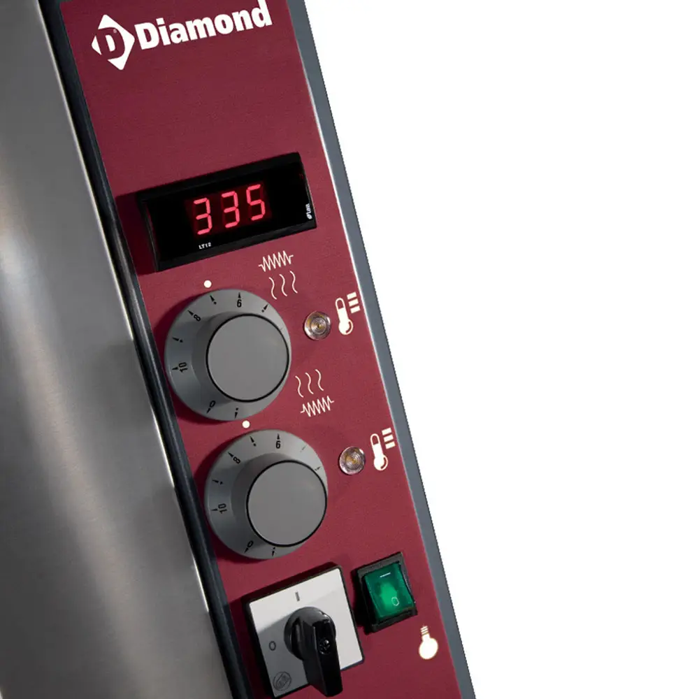 Diamond LD12/35-N Electric Twin Deck Pizza Oven, 12 x ø350mm Pizzas - Image 3