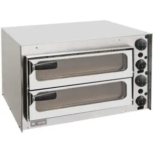 Diverso WR-PZ35-PV Pizza oven 350 mm, with glass door, double chamber