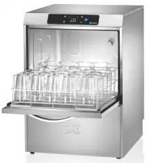 DC OG50AD Optima Range 500mm Basket Frontloading Commercial Glasswasher with Break Tank & Drain Pump, 18 Pint Capacity