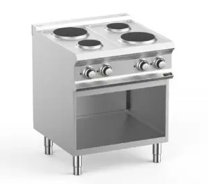 Hobart Ecomax HEPR77A 4 Plate Round Hob on Open Cupboard, 8.2kW