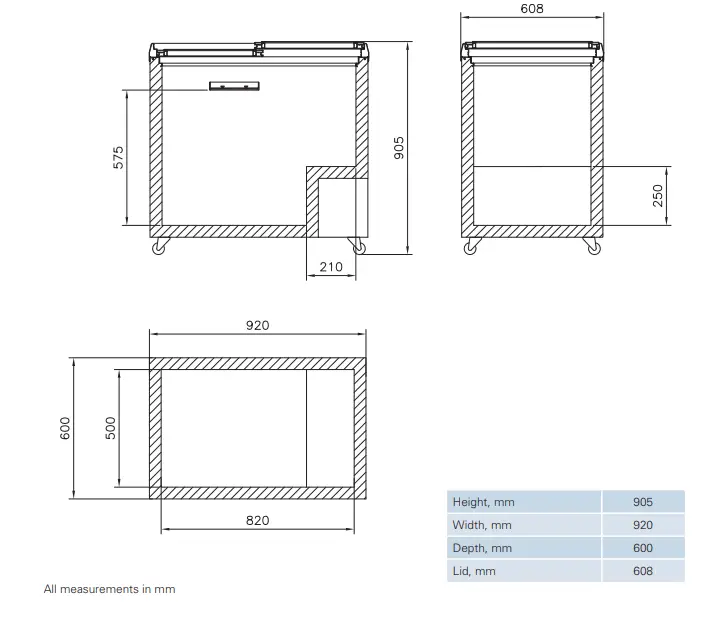 Vestfrost IKG275 Sliding Glass Lid Display Freezer, 265 Litres - Image 2