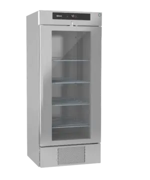 Hoshizaki Premier KG BW80 DR U Glass Single Door Stainless Steel Upright Display Refrigerator, 610 Litres