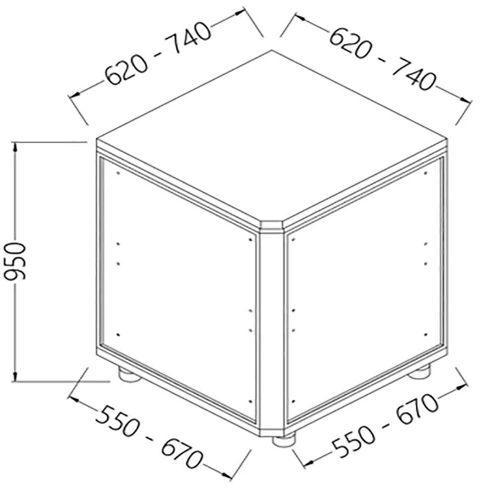 Diamond CN90X/5 Neutral Back Angle - Closed 90 °