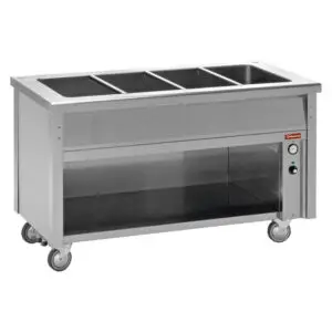 Diamond BT23 Electric Bain Marie on Neutral Open Cupboard, 6 x 1/1 GN